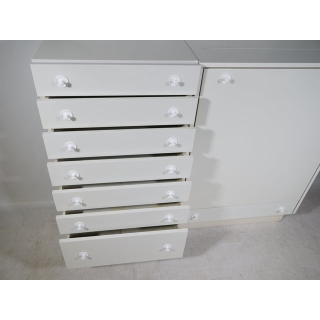 Postmodern Wooden Highboard Cabinet with Fold-Out Desk from Interlübke, 1970s-1980s For Sale - Image 14 of 18