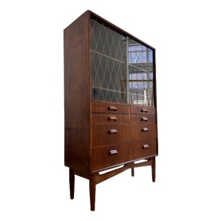 Danish Teak Display Cabinet For Sale