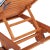 Brown Newport Chaise Lounge Chair with Side Table, Natural/Navy Stripe Cushion For Sale - Image 8 of 11