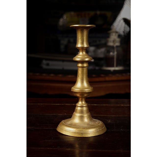 English Pair of Vintage 1940s Candlestick Holders For Sale - Image 3 of 5