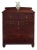 The Vintage Early American Mahogany Dresser With Inlay Detailing For Sale
