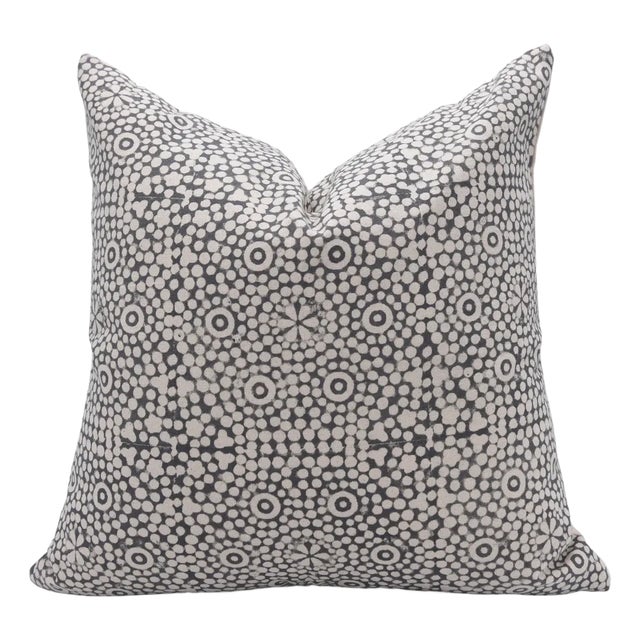 Fabdivine Decorative Block Print Cushion Cover 24x24 Inch Duck Canvas-Chunributi For Sale