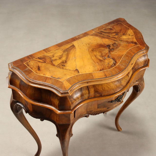 Barocchetto Style Walnut Nightstands, Set of 2 For Sale - Image 12 of 14