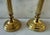 Brass Pair of Vintage Brass Ribbed Candlesticks For Sale - Image 8 of 11