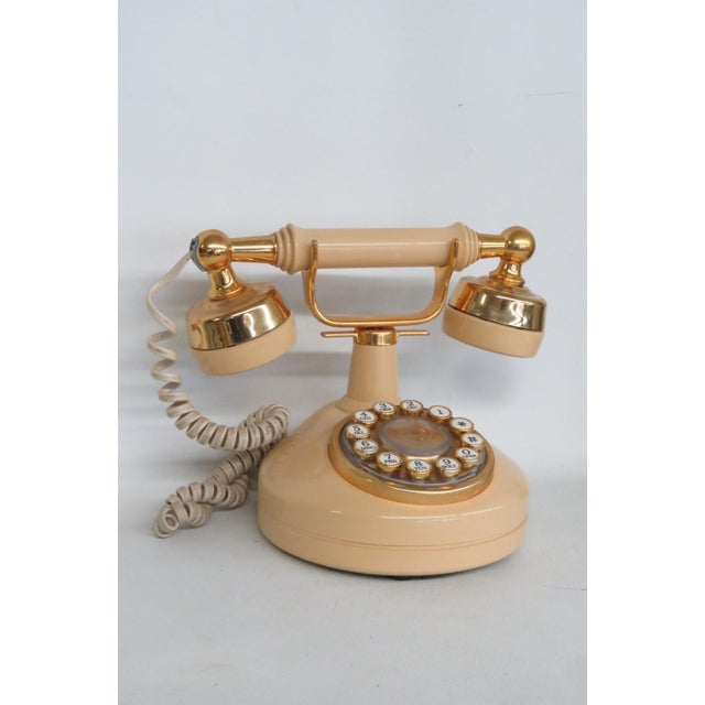 1982 Western Electric Rotary Telephone Celebrity Design Line Gold Accents 5127b For Sale In Miami - Image 6 of 12