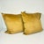 Contemporary Vintage Boho Chic Contemporary Carmel Velour Striped Decorative Pillows - Set of 2. For Sale - Image 3 of 11