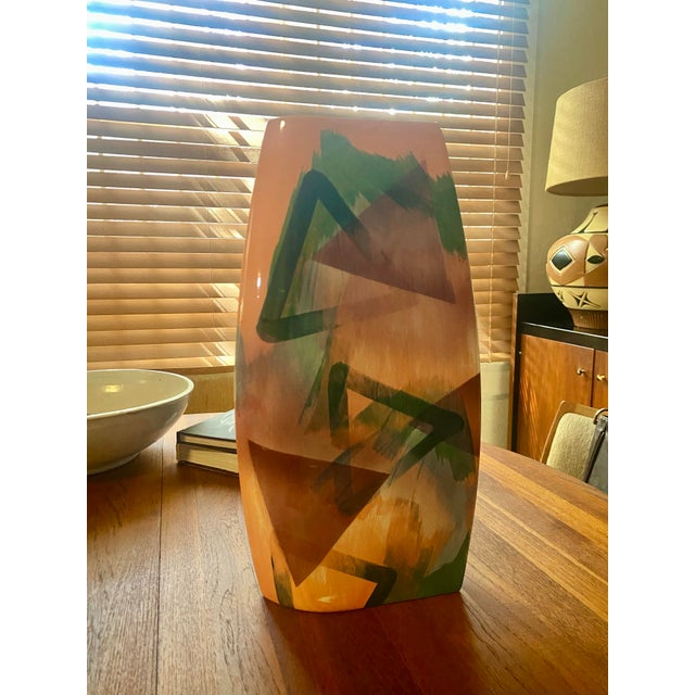 Bergen pottery contained designs that drew heavily on Art Deco, Memphis, Modernist, and Pop Art design styles. His pieces...