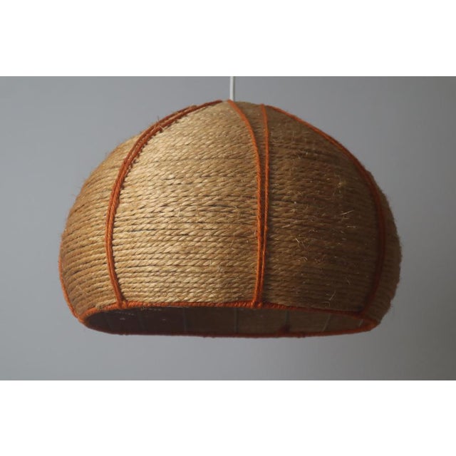 Hand-Crafted Sisal Lamp, 1970s For Sale - Image 9 of 12