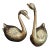Mid-Century Modern Brass Swan Figures For Sale