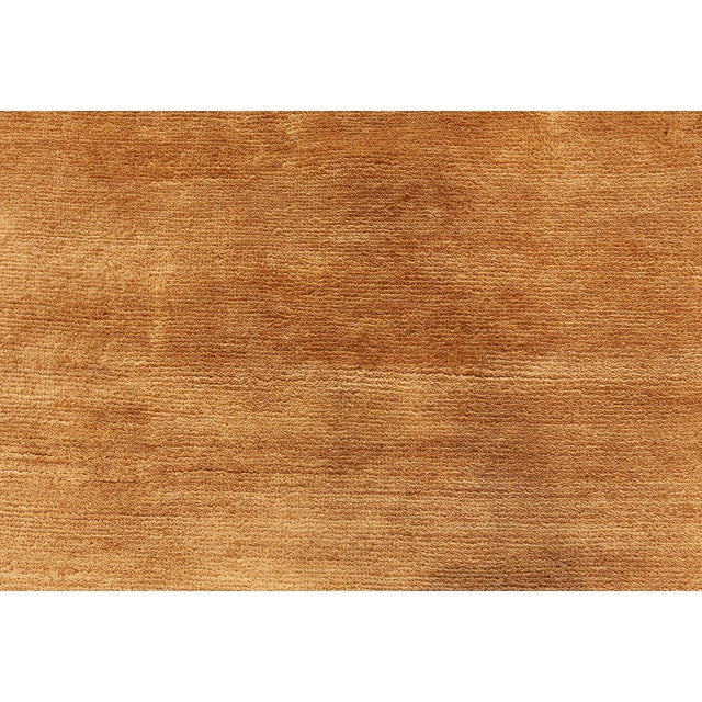 Early 21st Century Contemporary Hand-Knotted Wool Rug in Shade of Golden Brown by Doris Leslie Blau For Sale - Image 5 of 7