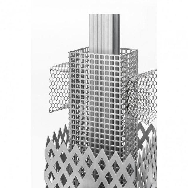 Silver Raw & Rainbow Bruto Sculpture in Powder-Coated Aluminum by Altreforme For Sale - Image 8 of 9