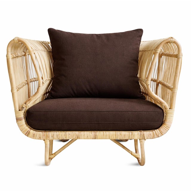 Wood Raw Bamboo Vintage Mantra Club Chair For Sale - Image 7 of 8