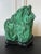 Mid 20th Century Natural Malachite Scholar Stone on Display Stand For Sale - Image 5 of 12