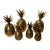 1970s Brass Pineapple Boxes - Set of 6 For Sale