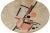 Art Deco Suprematist Style Deco Circle Rug in Beige-Brown, Black & Orange by Rug & Kilim For Sale - Image 3 of 7