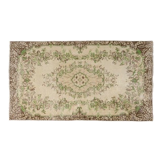 Vintage Anatolian Sand Colour Carpet For Sale