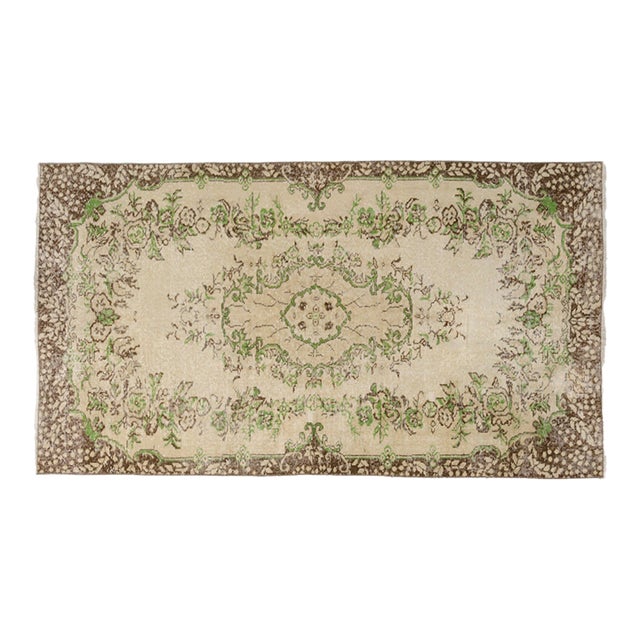 Vintage Anatolian Sand Colour Carpet For Sale