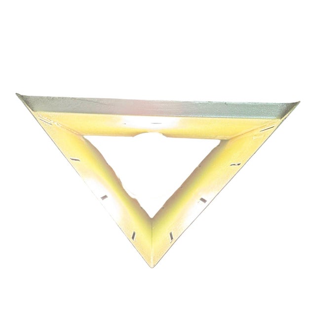 1950s Mid-Century Modern Googie Geometric Enameled Steel Wall Sconce W/ Slots , 47 Available For Sale In Los Angeles - Image 6 of 18