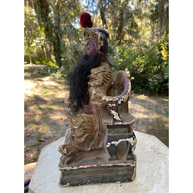 19th Century Chinese Guan Gong Yu Figure For Sale - Image 4 of 13