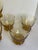 Libbey Glass Co. Set of 8 MCM Libbey Amber Glass "Sonnet" Glasses For Sale - Image 4 of 8