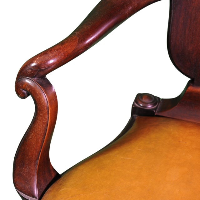 Late 19th Century Antique Chippendale Style Georgian Chair, 1890 For Sale - Image 5 of 8