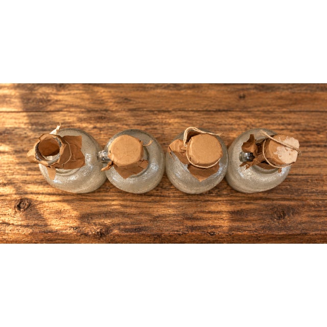 1920s Illinois-Pacific Ipg Textured Glass Jugs With Covered Stoppers, Set of 4 For Sale - Image 6 of 11