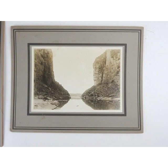Pair of 1918 Frank Duncan photographs of the Rio Grande Canon (Canyon). He had a photography studio in Marfa Texas in the...