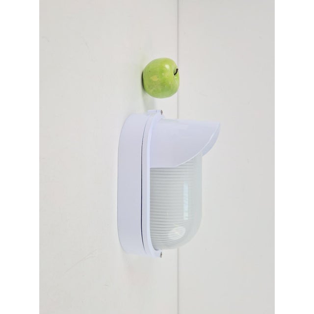 Vintage Simes Outdoor Wall Lamp in Metal & Glass, Italy, 1980s For Sale - Image 15 of 17