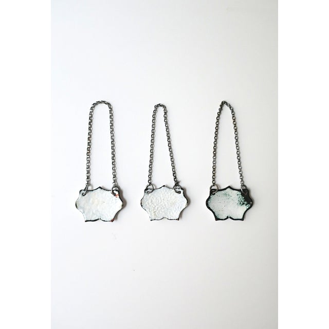 Paint Antique Enamel Bottle Tag For Sale - Image 7 of 7