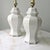Chinoiserie Vintage White Ceramic Ginger Jar Lamps, a Pair For Sale - Image 3 of 8