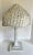 Here is a charming, vintage lamp that is made of woven natural wicker. It has the cutest dome shaped shade with...