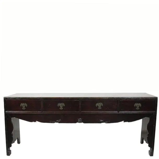 1920s Chinese Low Tianjin Console Table For Sale - Image 9 of 9