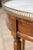 Mid 20th Century French Louis XVI Style Walnut Bouillotte Table with Marble Top and Brass Gallery For Sale - Image 9 of 10