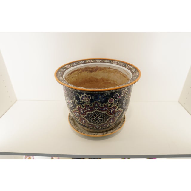 Ceramic Antique Planter Flower Pot For Sale - Image 7 of 18