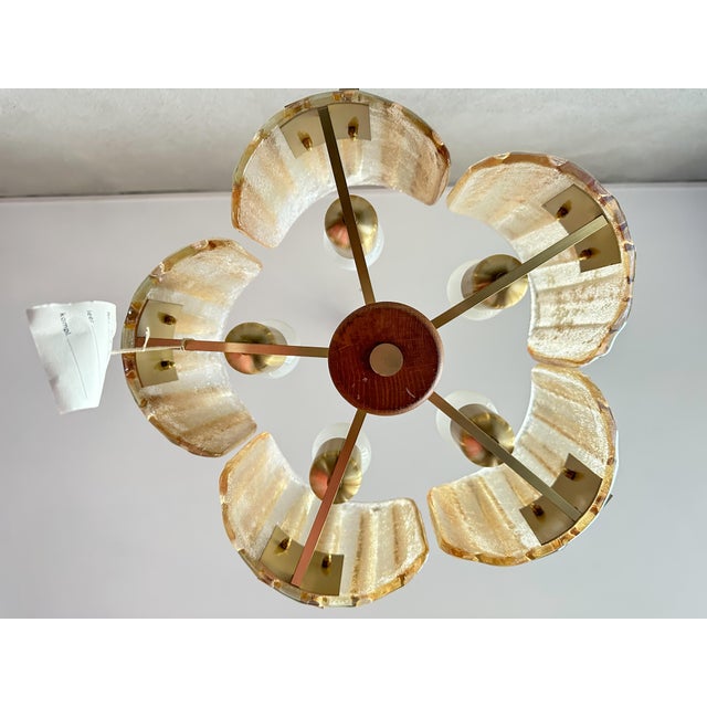 Vintage Murano Amber Pendant Light, 1970s For Sale - Image 14 of 14