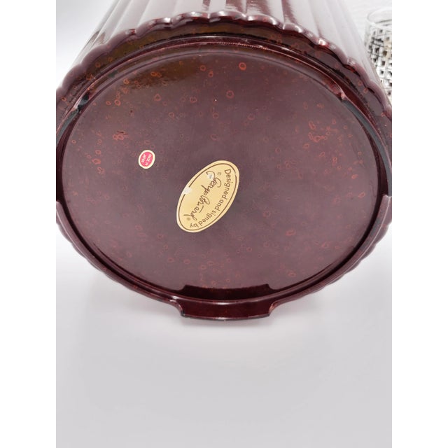 Brown 1960s Georges Briard Silver Brown Squares Dof Set- 7 Pieces For Sale - Image 8 of 8