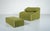 Green Plumy Armchair and Ottoman by Annie Hiéronimus for Cinna, 1980s Beautiful green upholstery with the white zipper...