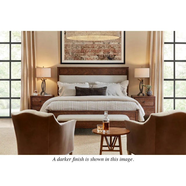 Wood Pair of Rustic Light Oak Nightstands For Sale - Image 7 of 9