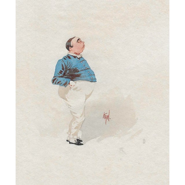Illustration Characters From Charles Dickens Watercolors by Kyd - Set of 6 For Sale - Image 3 of 8