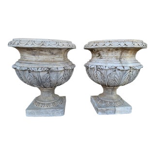 Vintage Urns Planters - Set of 2 For Sale