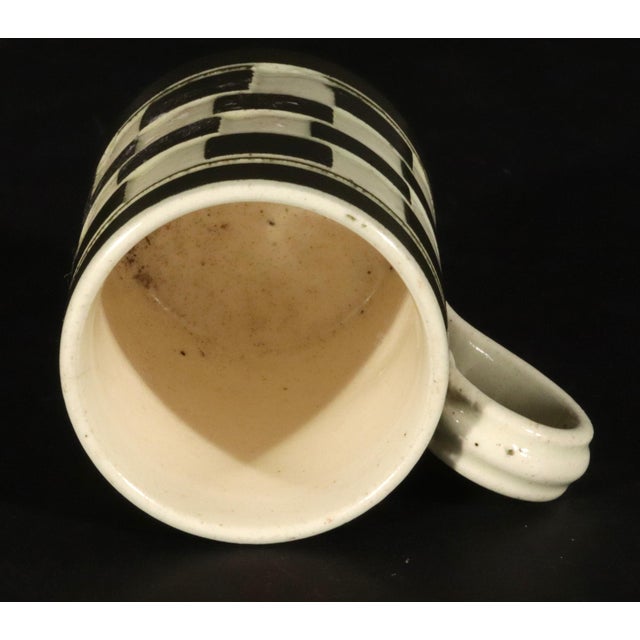 Cream English Creamware Checkerboard Child's Mug, Circa 1820–1850 For Sale - Image 8 of 8