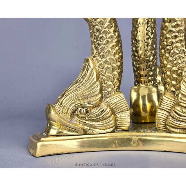 Antique French Crystal Bowl on Bronze Dolphin Pedestal Stand Centerpiece A magnificent centerpiece features three bronze...