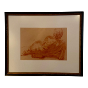 Late 20th Century Figurative Drawing by Renowned Artist Jon deMartin