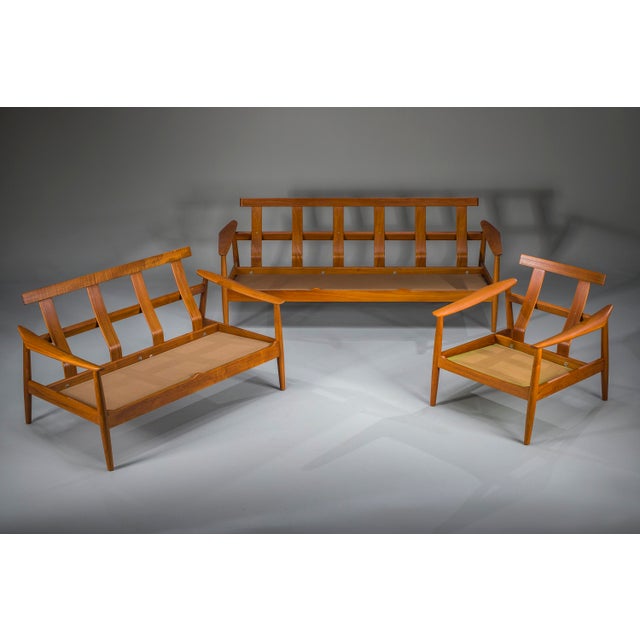Danish Modern Seating Set in Teak by Arne Vodder for France & Søn, 1960s, Set of 3 For Sale - Image 13 of 18