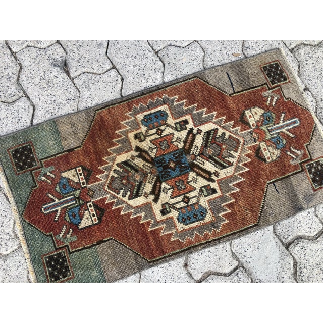 Tribal Handmade Anatolian Floral Rug For Sale - Image 3 of 6