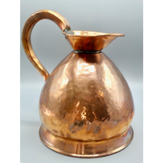19th-Century English Copper Gallon Ale Pitcher / Measure For Sale - Image 9 of 11