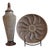 Tuscan Style Decorative Plate and Tall Urn For Sale