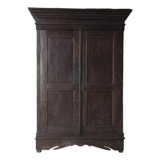 Large Scale 19th Century Antique European Wardrobe Cabinet For Sale