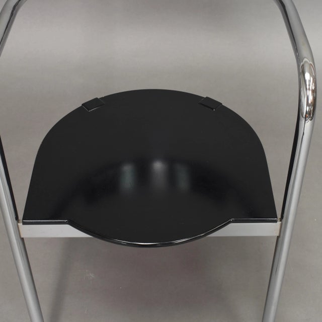 Italian Chrome Dining Chairs by David Palterer for Zanotta, 1980s, Set of 2 For Sale - Image 12 of 16