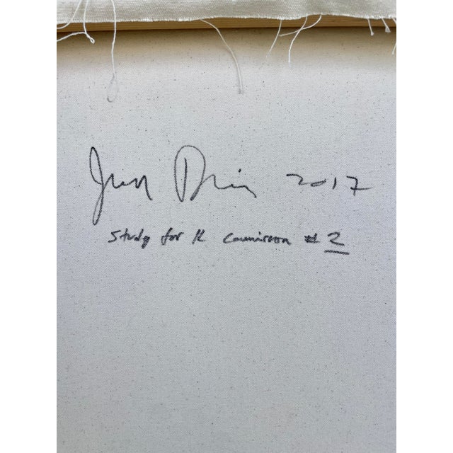 Blue Beach Scene Acrylic on Canvas by Joe Davis 2017 For Sale - Image 8 of 8